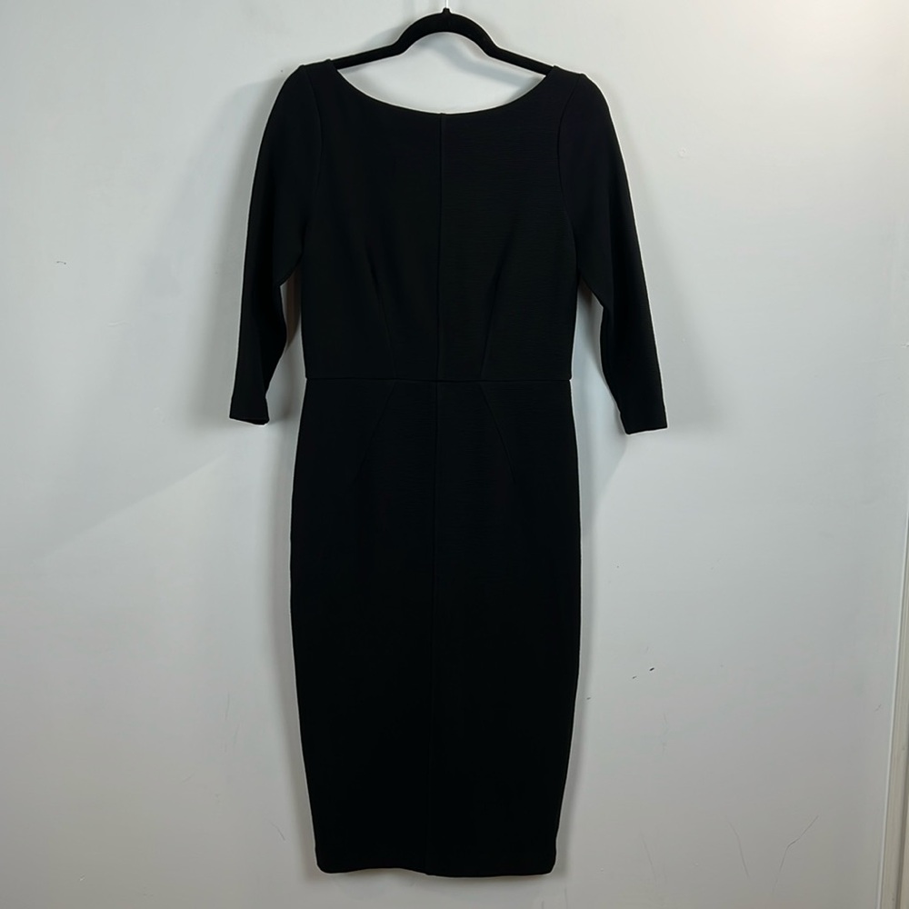 Boden Cornelia Ottoman Black Shift Dress Women’s Size 8L - Picture 5 of 16